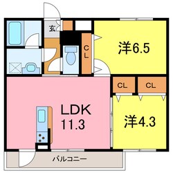 サニーハイツの物件間取画像